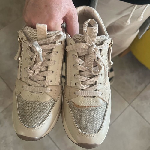 Tamaris shoes used, size 38, beige