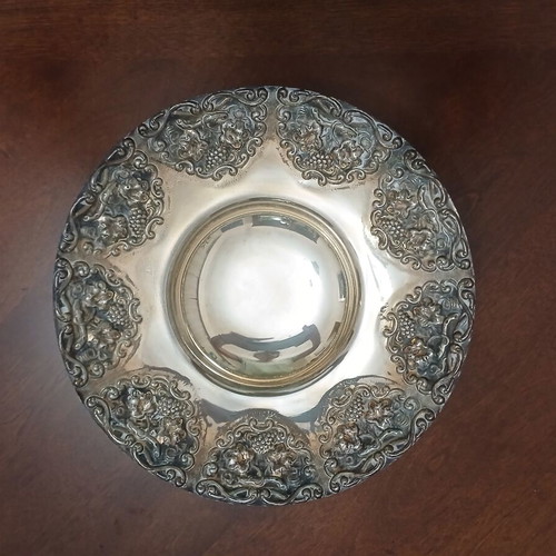 Set of 3 vintage silver-plated fondue dishes