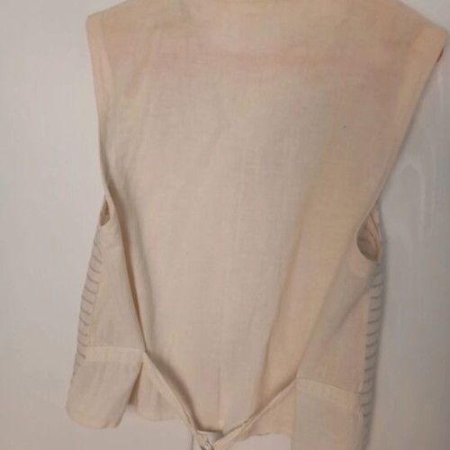 Beige striped vest, summer lightweight, size M