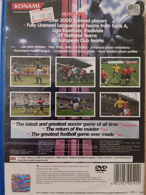 Pro Evolution Soccer 4 PS2 used with manual