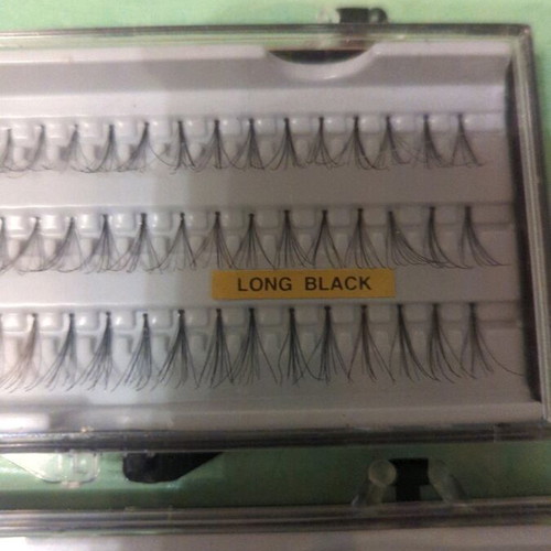 Eyelash clusters long black and medium black like new