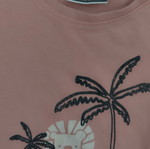 Lc Waikiki girls' set pink T-shirt and blue denim shorts like new, 92-98 cm