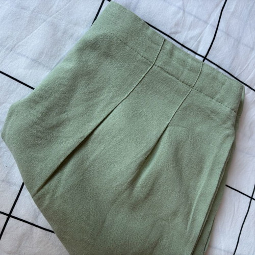 Linen shorts Vero Moda like new, green, size S