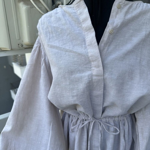 H&M Linen Blend Dress new, beige, size L