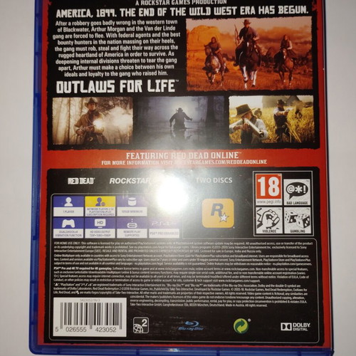 Red Dead Redemption II PS4 game like new