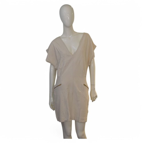 French Connection dress beige used, size 12, viscose blend