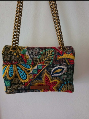 Kurt Geiger women's shoulder bag with vintage embroidery