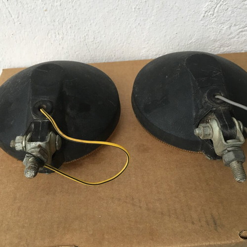 Hella 150 fog light set used, yellow halogen HR