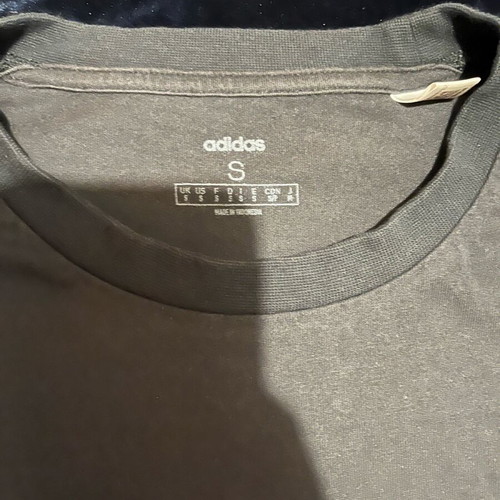 Adidas short-sleeve shirt used, size S, black unisex