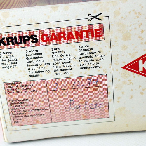 Krups Record Vintage Kitchen Scale 1974 wall-mounted, new, up to 3 kg
