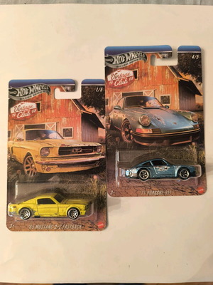Hot Wheels Silver Series Porsche 911 και Mustang καινούργια, Vintage Club 1968