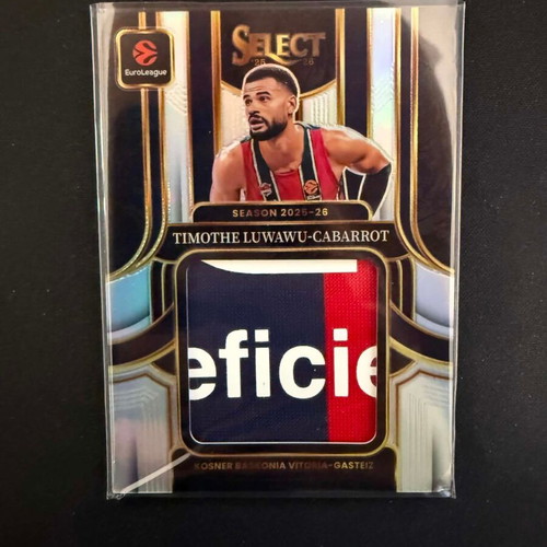 2025-26 Panini Select Euroleague Timothe Luwawu-Cabarrot Jumbo Patch new