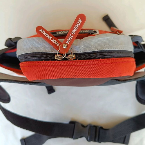 Athens 2004 bag belt and crossbody like new, black and red