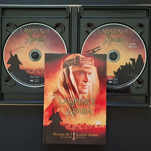Lawrence of Arabia Deluxe Double DVD like new with booklet and subtitles