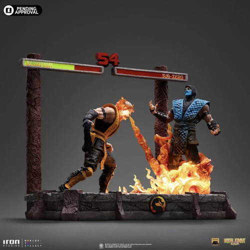 Iron Studios Mortal Kombat Scorpion Fatality Deluxe Art Statue Scale 1/10 new