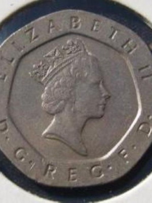 England 20 Pence 1992 like new