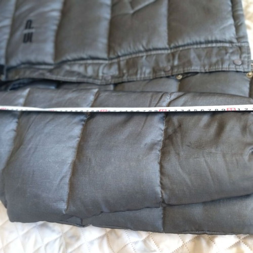 Men's reversible jacket like new, gray and black, down-filled