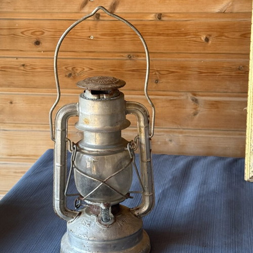 Antique oil lamp used