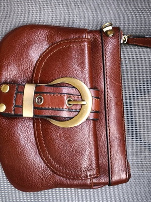 Leather Crossbody Bag Brown New