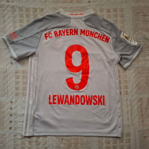 Bayern Munich 2020 2021 Away Jersey Adidas #9 Lewandowski like new