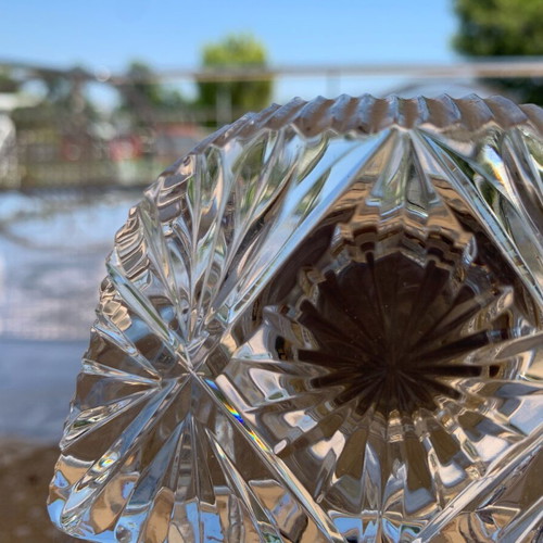 English crystal table clock like new
