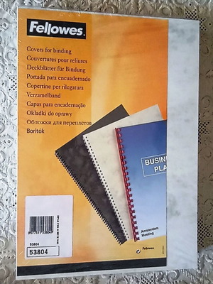Fellowes A4 Marble-Look binding covers, pack of 100