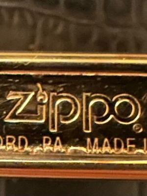 Zippo gold plated like new