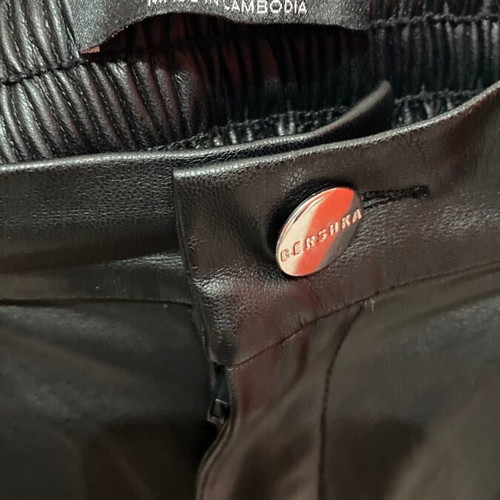 Leather pants used, black, Bershka, size XS