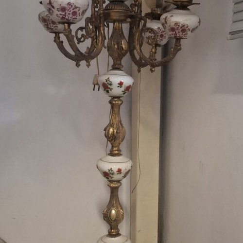 Lampater floor lamp porcelain, like new