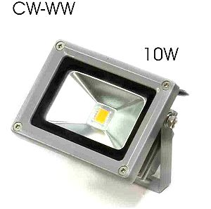 Προβολέας LED στεγανός CW/WW 10W/230V   (διαθέσιμα 60 τμχ CW και 30 τμχ WW)