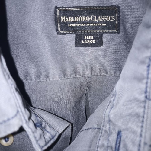 Marlboro Classics shirt new, dark gray, size Large