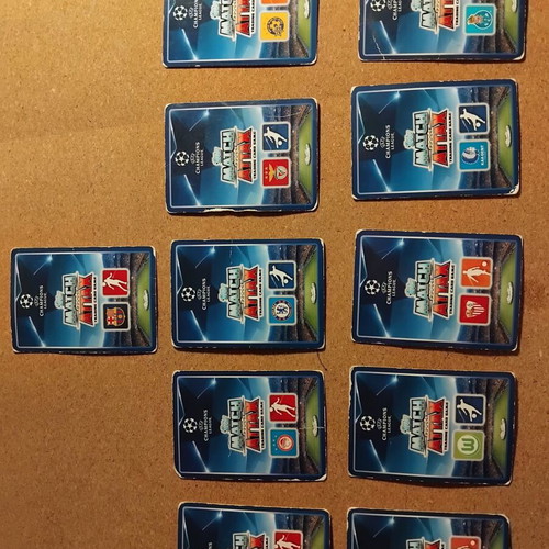 Topps Champions League 2015-16 Match Attax cards used, pack of 11