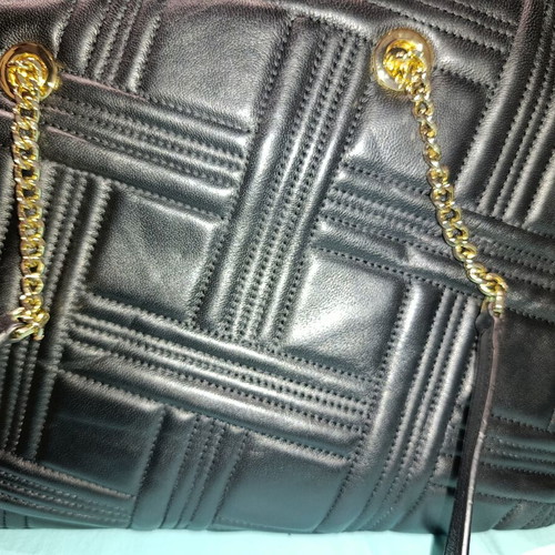 DKNY shoulder bag new, black leather with dust bag