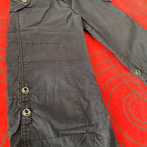 Re-View kids cargo pants 2in1 like new, black, size 116 cm