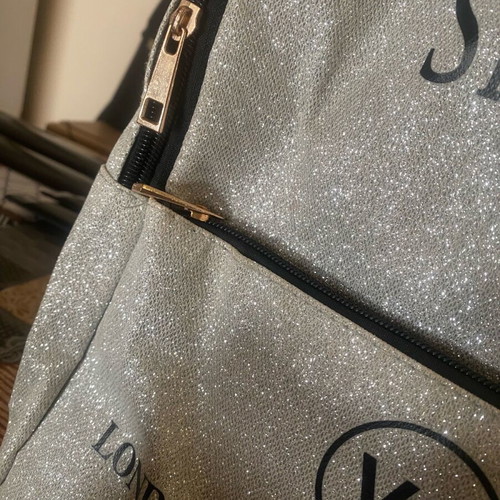 Victoria’s Secret backpack new fabric grey for back