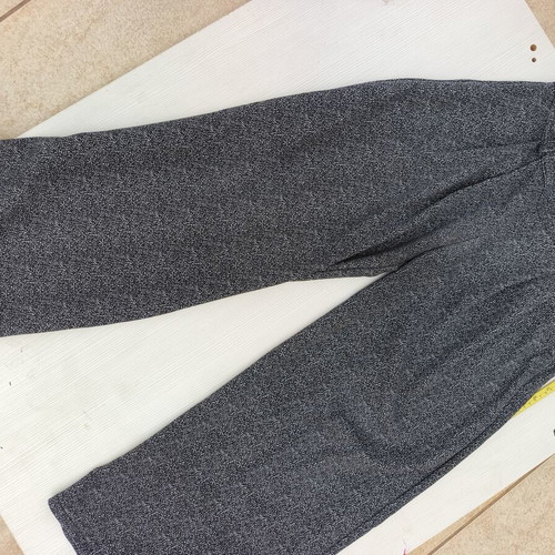 Wide High-Waisted Women's Pants like new, melange fabric, sizes L-XL