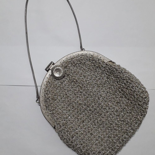 Vintage handmade bag used with thread
