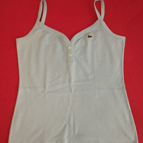 Vintage Lacoste tank top like new, turquoise, size 38
