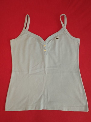 Vintage Lacoste tank top like new, turquoise, size 38