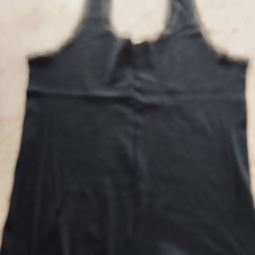 Tank top CMJ USA with Harley Davidson motorcycle print like new, black, size L