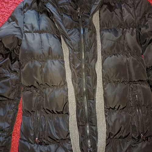 Puffer jacket black with gray details Ativo Fashion Wear like new