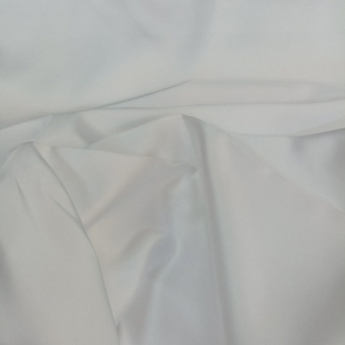 Italian satin fabric new, white, double-sided finish