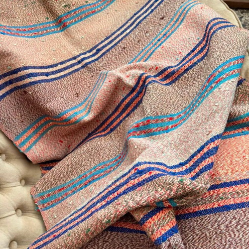 Handmade wool rag rug used