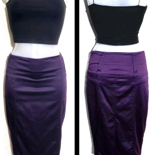 Paranoia semi pencil skirt like new, size S, purple