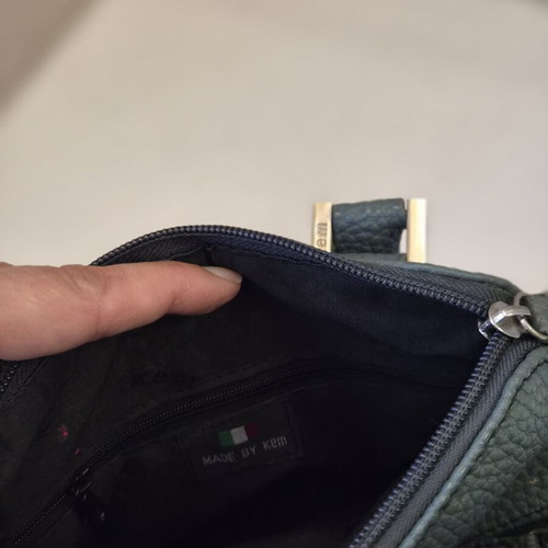 Kem handbag like new, petrol blue and green