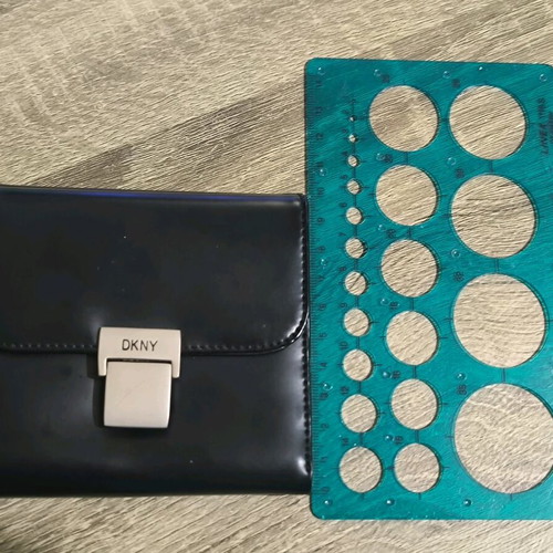 DKNY wallet black faux leather like new