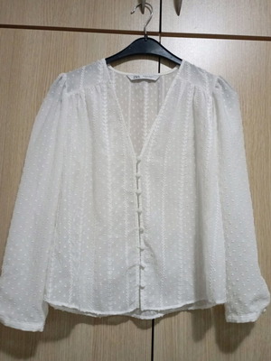 Zara shirt used, white, size XS