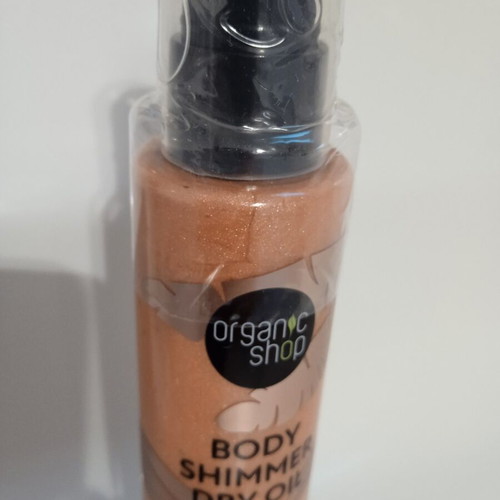 Organic Shop Body Shimmering Dry Oil 100ml new