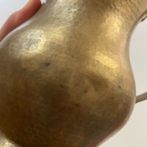 Antique brass pitcher