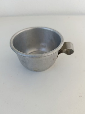 Aluminum cup vintage or military style used